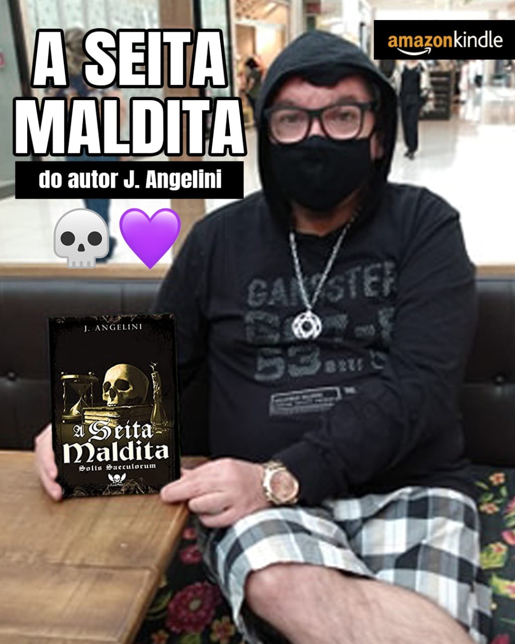 J. Angelini com A Seita Maldita, edição Kindle
